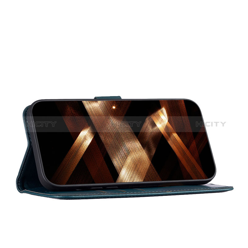 Handytasche Stand Schutzhülle Flip Leder Hülle B22F für Motorola Moto E13