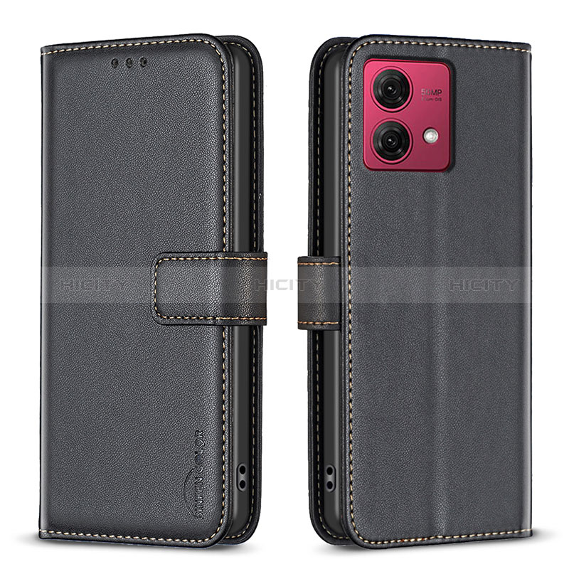 Handytasche Stand Schutzhülle Flip Leder Hülle B22F für Motorola Moto G84 5G groß