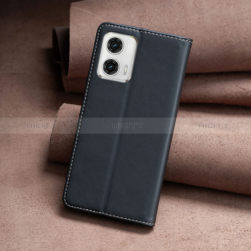 Handytasche Stand Schutzhülle Flip Leder Hülle B24F für Motorola Moto G73 5G groß