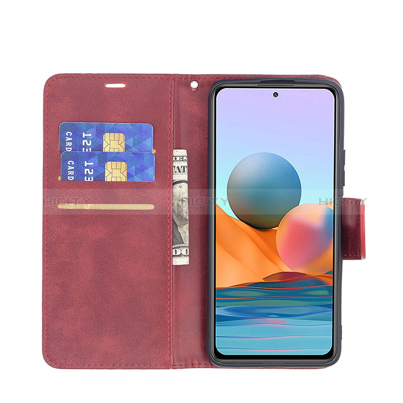 Handytasche Stand Schutzhülle Flip Leder Hülle BF1 für Xiaomi Redmi Note 10 Pro Max groß