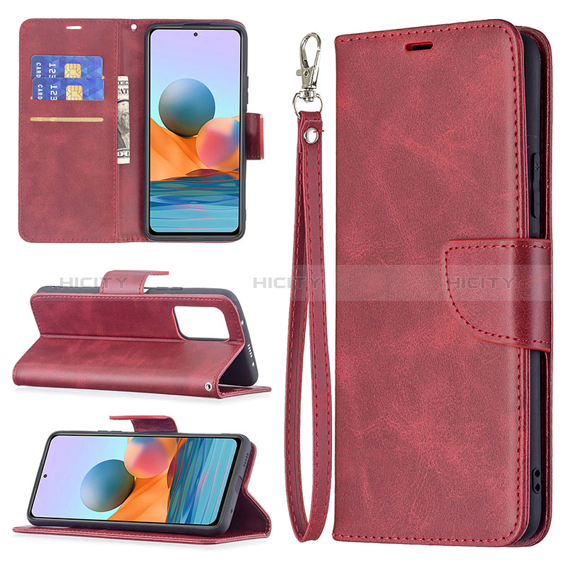 Handytasche Stand Schutzhülle Flip Leder Hülle BF1 für Xiaomi Redmi Note 10 Pro Max groß