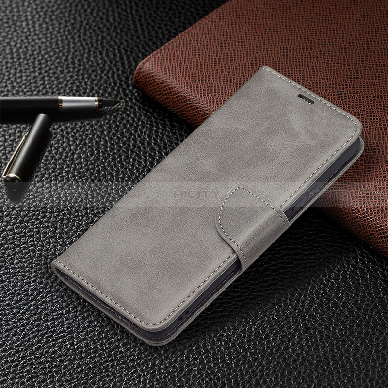 Handytasche Stand Schutzhülle Flip Leder Hülle BF1 für Xiaomi Redmi Note 10 Pro Max Grau Plus