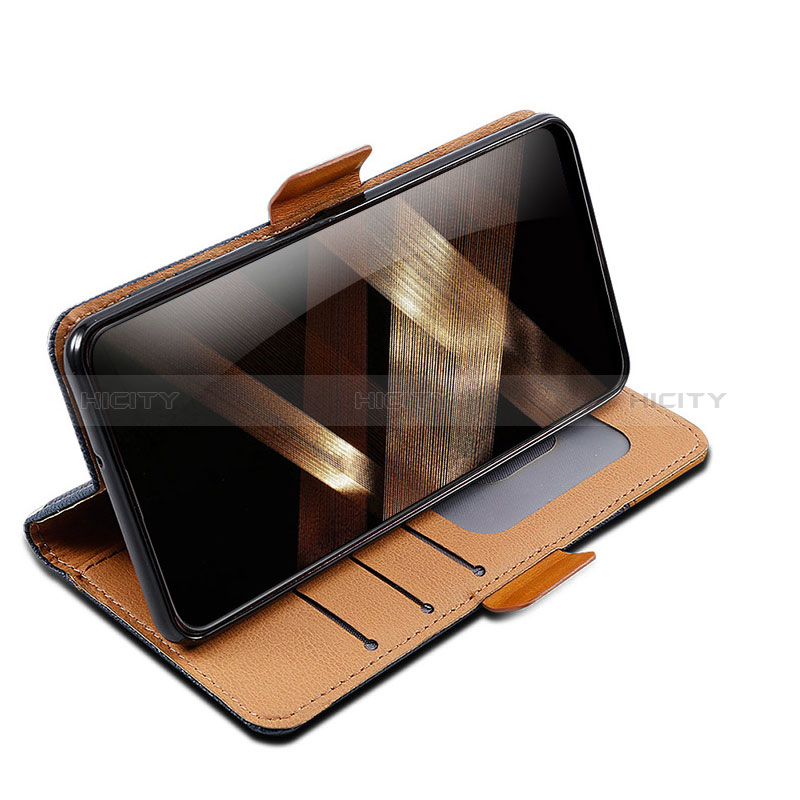 Handytasche Stand Schutzhülle Flip Leder Hülle BF18 für Samsung Galaxy S24 5G groß