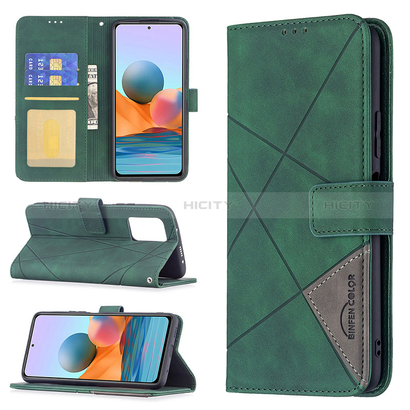 Handytasche Stand Schutzhülle Flip Leder Hülle BF2 für Xiaomi Redmi Note 10 Pro 4G