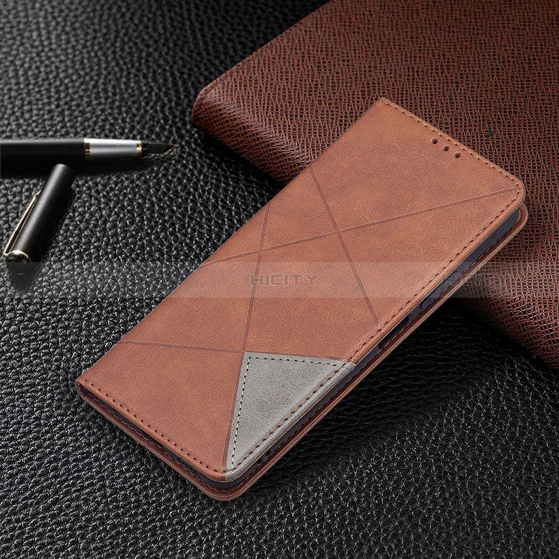 Handytasche Stand Schutzhülle Flip Leder Hülle BF5 für Xiaomi Redmi Note 10 Pro 4G Braun