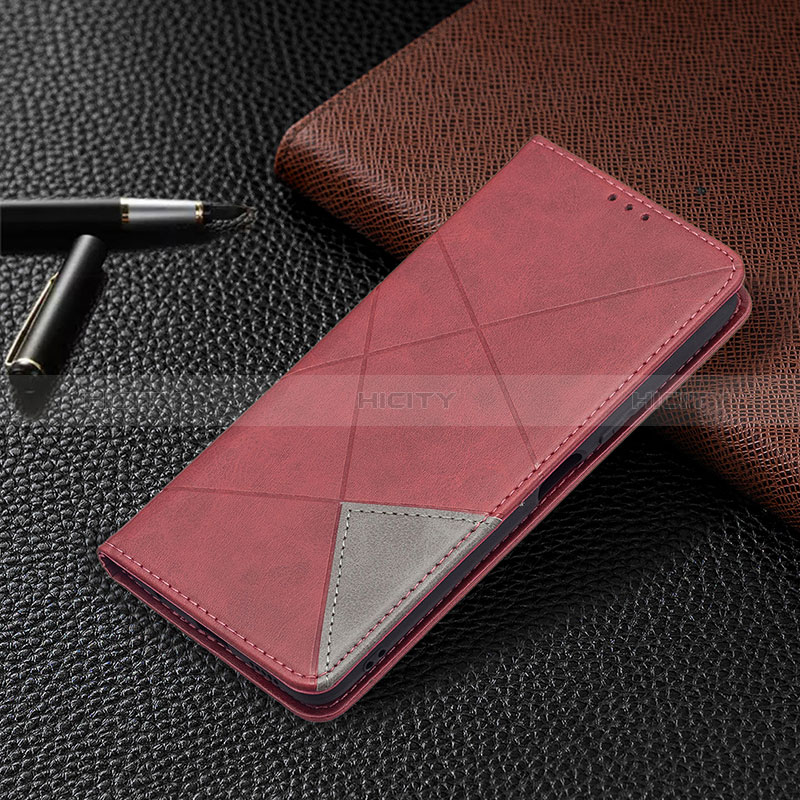 Handytasche Stand Schutzhülle Flip Leder Hülle BF5 für Xiaomi Redmi Note 10 Pro 4G Rot