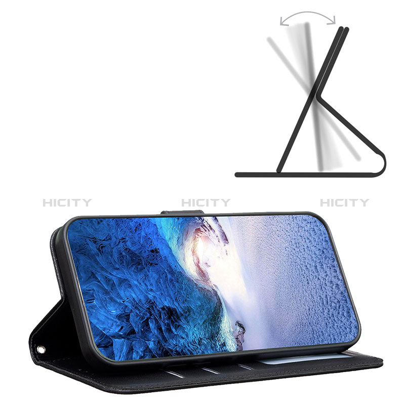 Handytasche Stand Schutzhülle Flip Leder Hülle Blumen BF1 für Google Pixel 7 Pro 5G groß