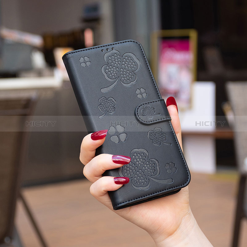 Handytasche Stand Schutzhülle Flip Leder Hülle Blumen BF1 für Huawei Honor X6a groß