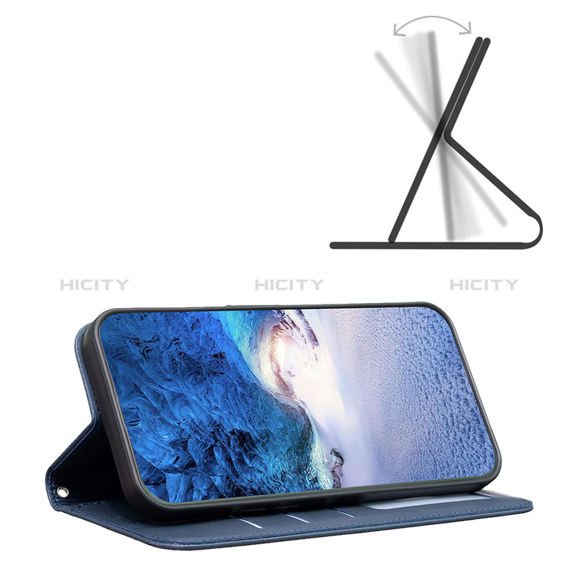 Handytasche Stand Schutzhülle Flip Leder Hülle Blumen BF2 für Google Pixel 7 5G groß