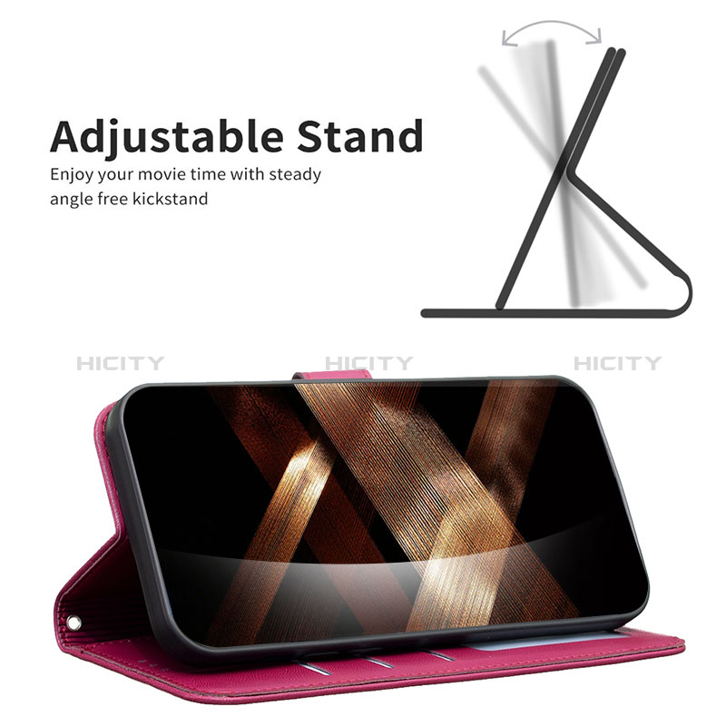 Handytasche Stand Schutzhülle Flip Leder Hülle Blumen BF2 für Huawei Honor 90 5G groß