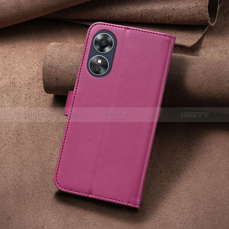 Handytasche Stand Schutzhülle Flip Leder Hülle Blumen BF2 für Oppo A17 groß