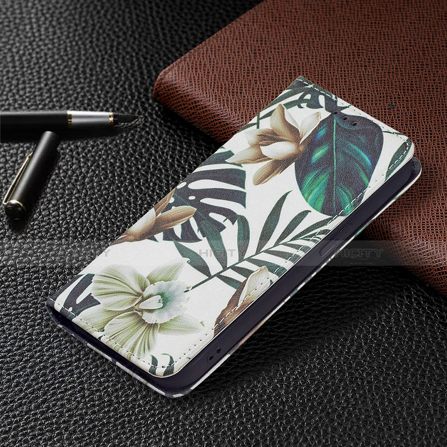 Handytasche Stand Schutzhülle Flip Leder Hülle Blumen für Apple iPhone 14 Plus Plusfarbig