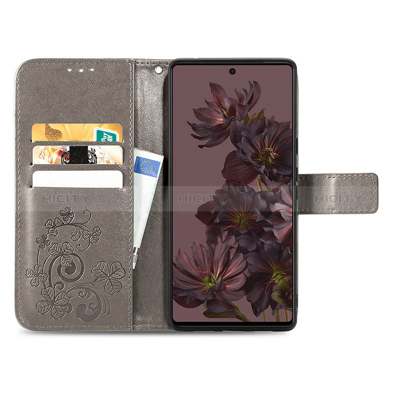 Handytasche Stand Schutzhülle Flip Leder Hülle Blumen für Google Pixel 7 5G