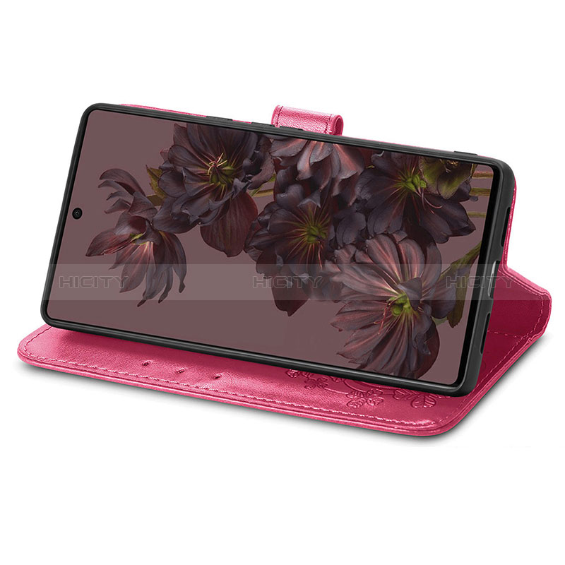 Handytasche Stand Schutzhülle Flip Leder Hülle Blumen für Google Pixel 7 Pro 5G