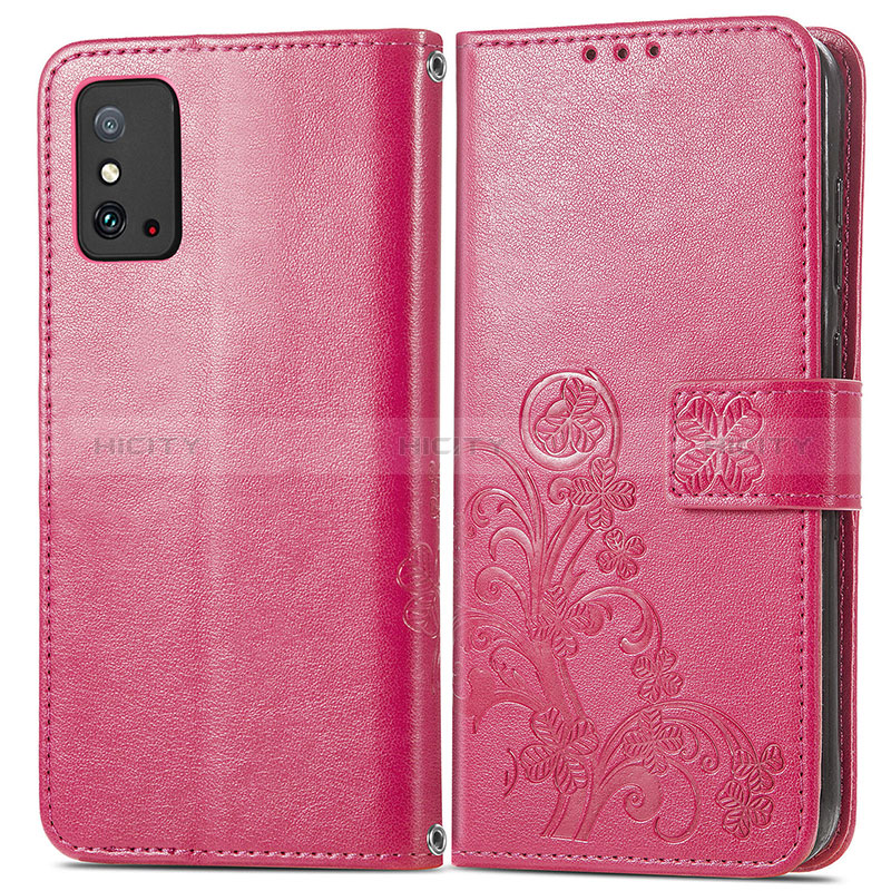 Handytasche Stand Schutzhülle Flip Leder Hülle Blumen für Huawei Honor X10 Max 5G Rot