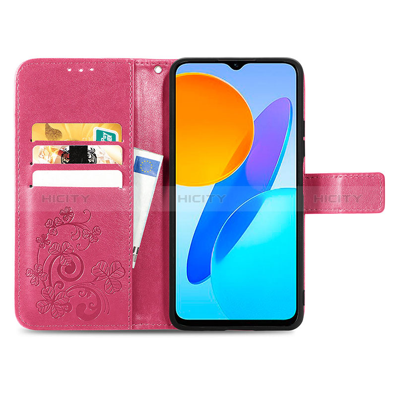 Handytasche Stand Schutzhülle Flip Leder Hülle Blumen für Huawei Honor X6S