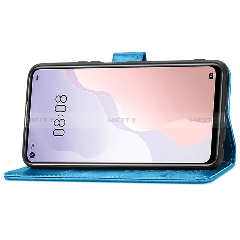 Handytasche Stand Schutzhülle Flip Leder Hülle Blumen für Huawei Nova 7 SE 5G