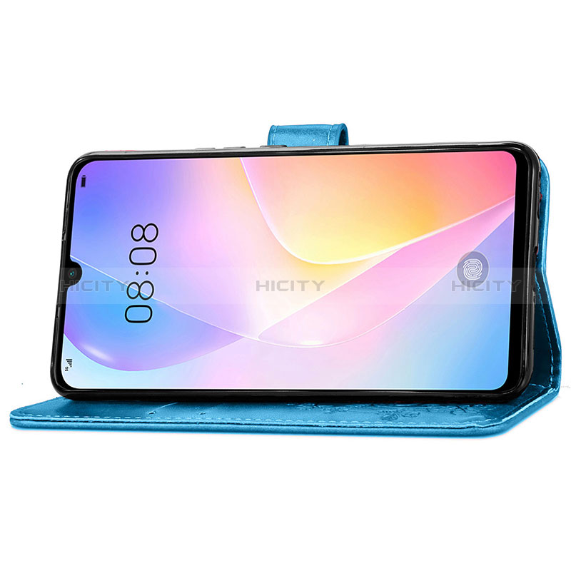 Handytasche Stand Schutzhülle Flip Leder Hülle Blumen für Huawei Nova 8 SE 4G