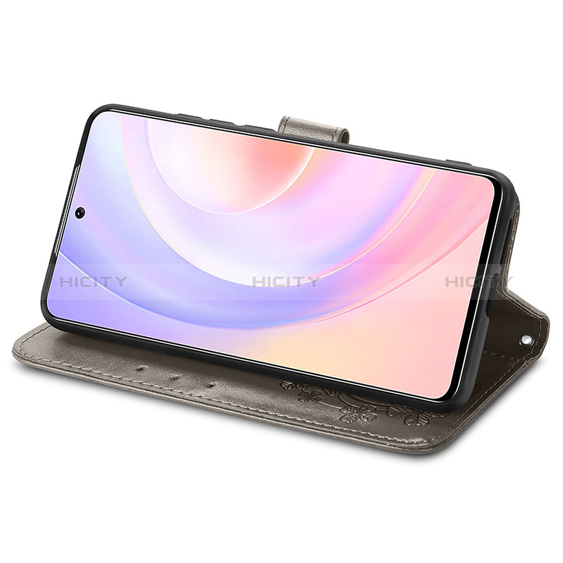 Handytasche Stand Schutzhülle Flip Leder Hülle Blumen für Huawei Nova 9 SE