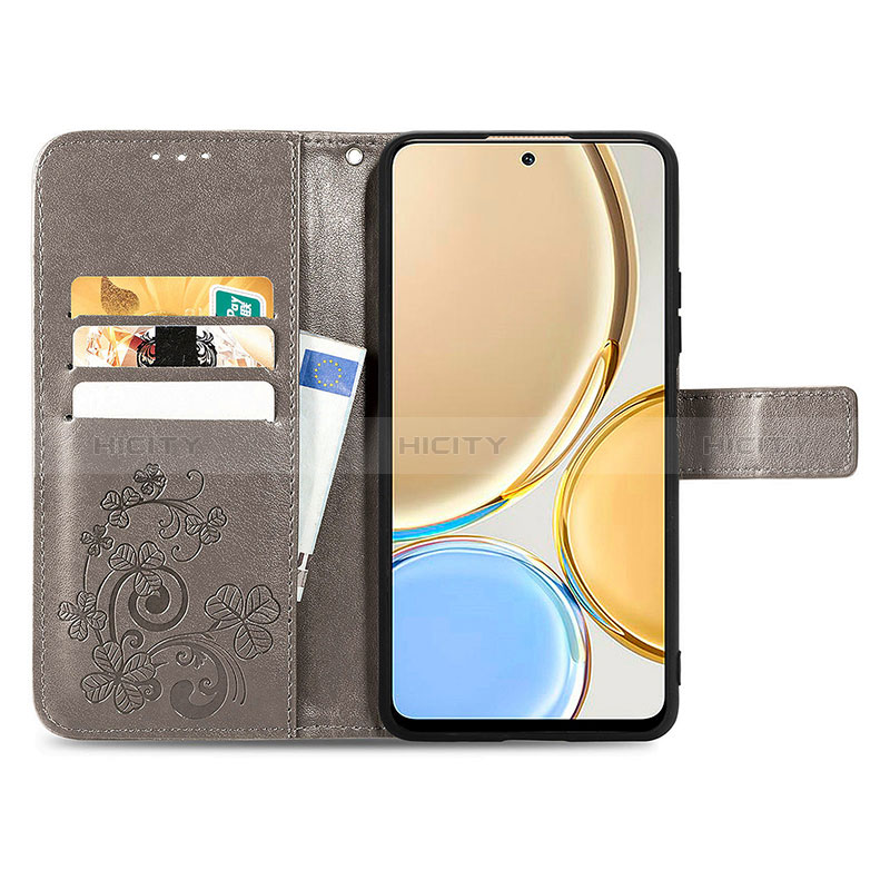 Handytasche Stand Schutzhülle Flip Leder Hülle Blumen für Huawei Nova Y90