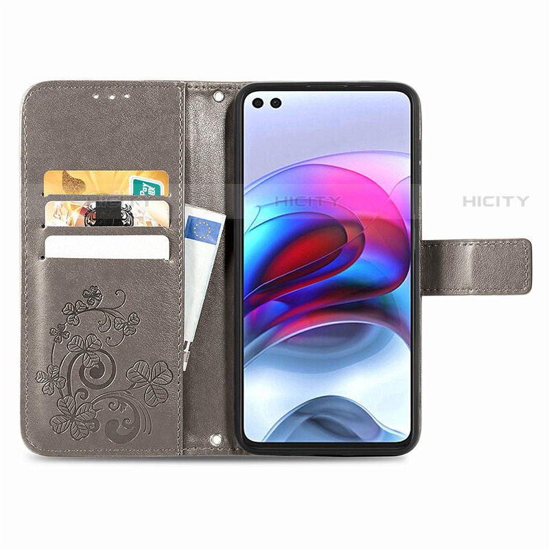 Handytasche Stand Schutzhülle Flip Leder Hülle Blumen für Motorola Moto Edge S 5G