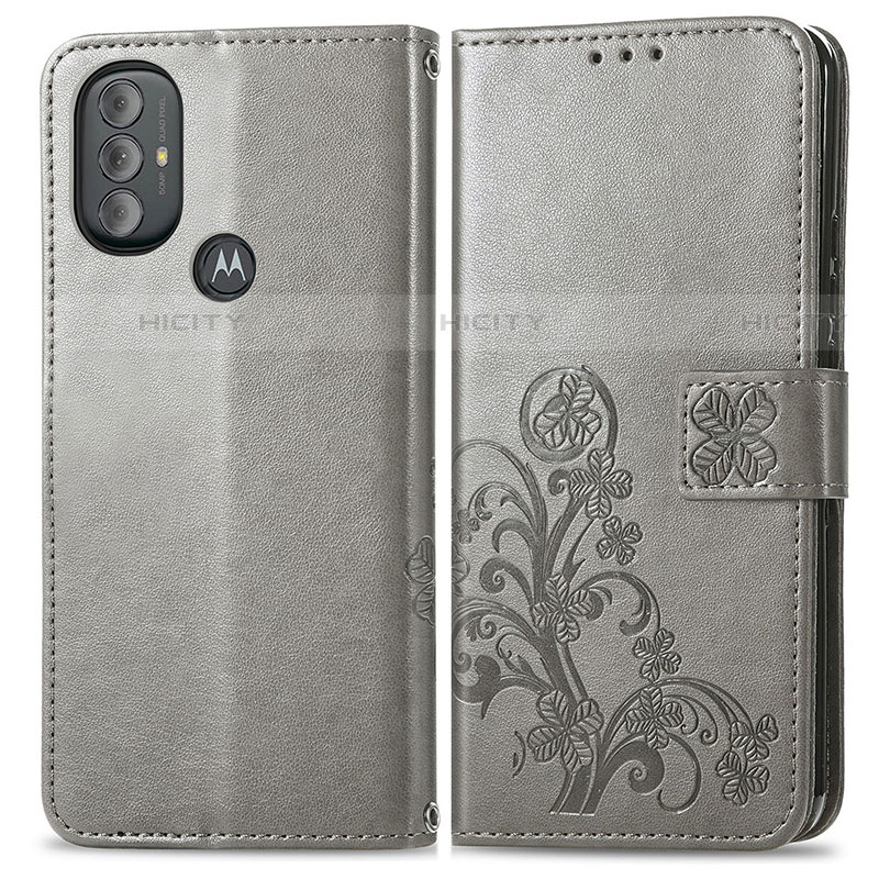 Handytasche Stand Schutzhülle Flip Leder Hülle Blumen für Motorola Moto G Play (2023)