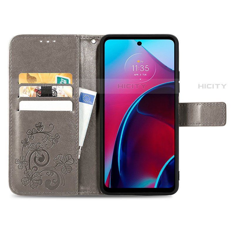 Handytasche Stand Schutzhülle Flip Leder Hülle Blumen für Motorola Moto G Stylus (2022) 4G