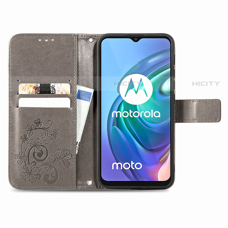 Handytasche Stand Schutzhülle Flip Leder Hülle Blumen für Motorola Moto G30