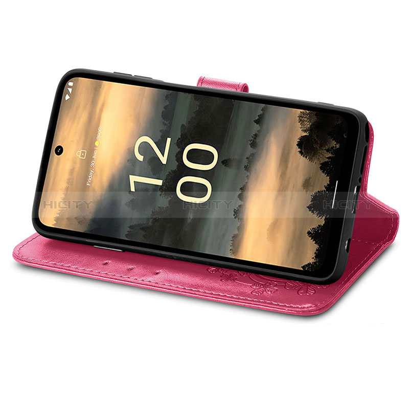 Handytasche Stand Schutzhülle Flip Leder Hülle Blumen für Nokia XR21