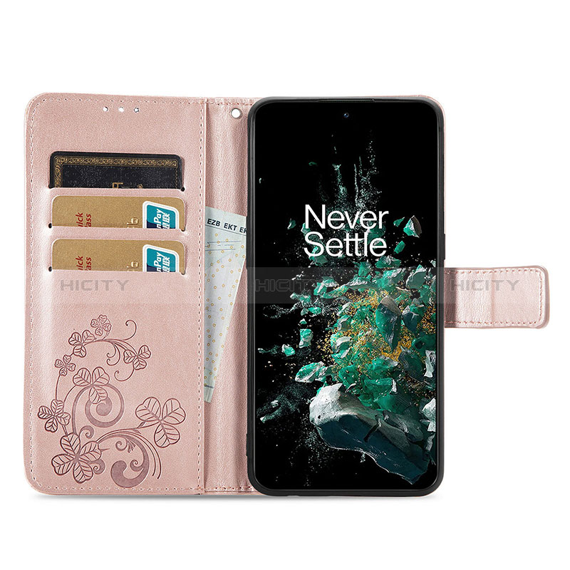 Handytasche Stand Schutzhülle Flip Leder Hülle Blumen für OnePlus 10T 5G