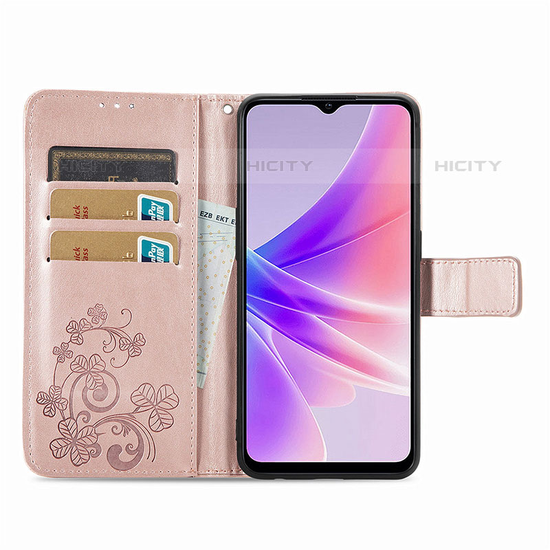 Handytasche Stand Schutzhülle Flip Leder Hülle Blumen für OnePlus Nord N300 5G groß