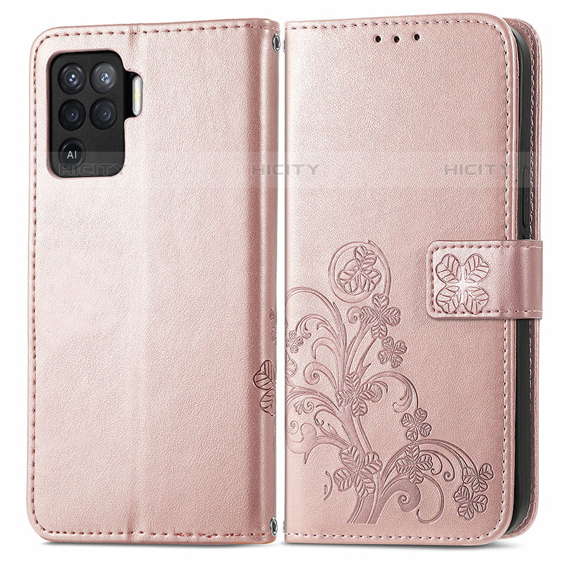 Handytasche Stand Schutzhülle Flip Leder Hülle Blumen für Oppo A94 4G