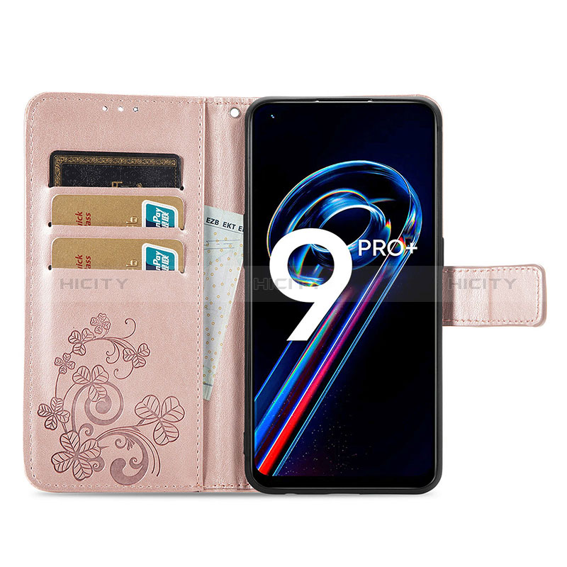 Handytasche Stand Schutzhülle Flip Leder Hülle Blumen für Realme 9 Pro+ Plus 5G