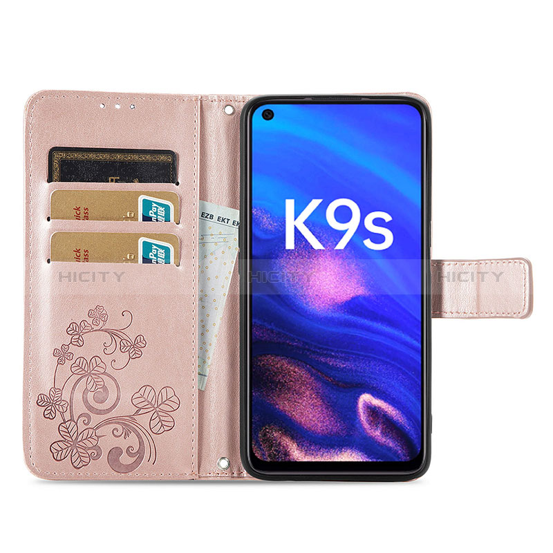 Handytasche Stand Schutzhülle Flip Leder Hülle Blumen für Realme 9 SE 5G groß