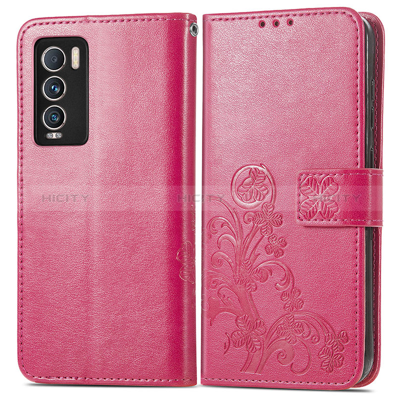 Handytasche Stand Schutzhülle Flip Leder Hülle Blumen für Realme GT Master Explorer 5G Pink