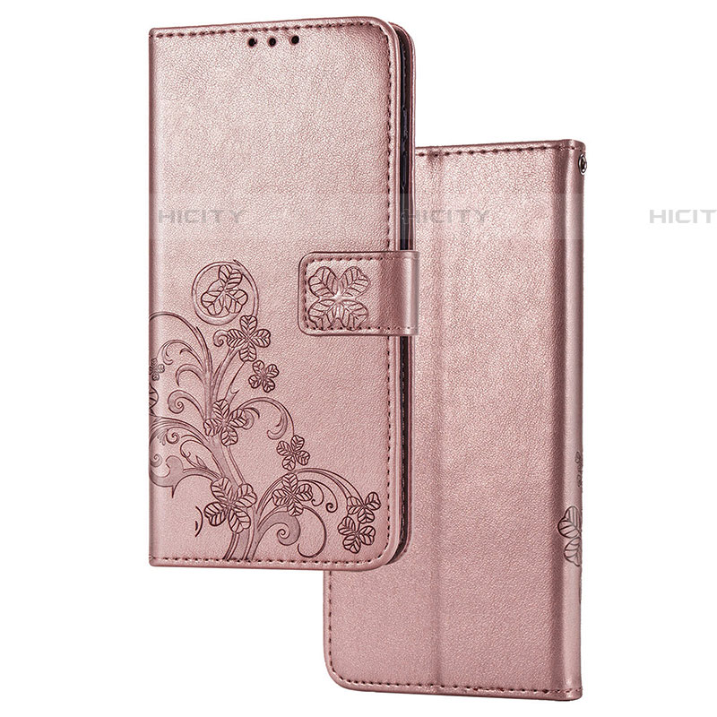 Handytasche Stand Schutzhülle Flip Leder Hülle Blumen für Samsung Galaxy A03s Rosa