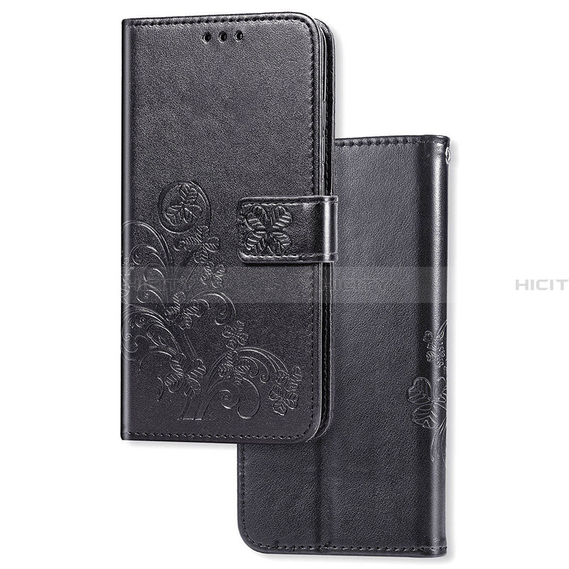 Handytasche Stand Schutzhülle Flip Leder Hülle Blumen für Samsung Galaxy A20 SC-02M SCV46 groß