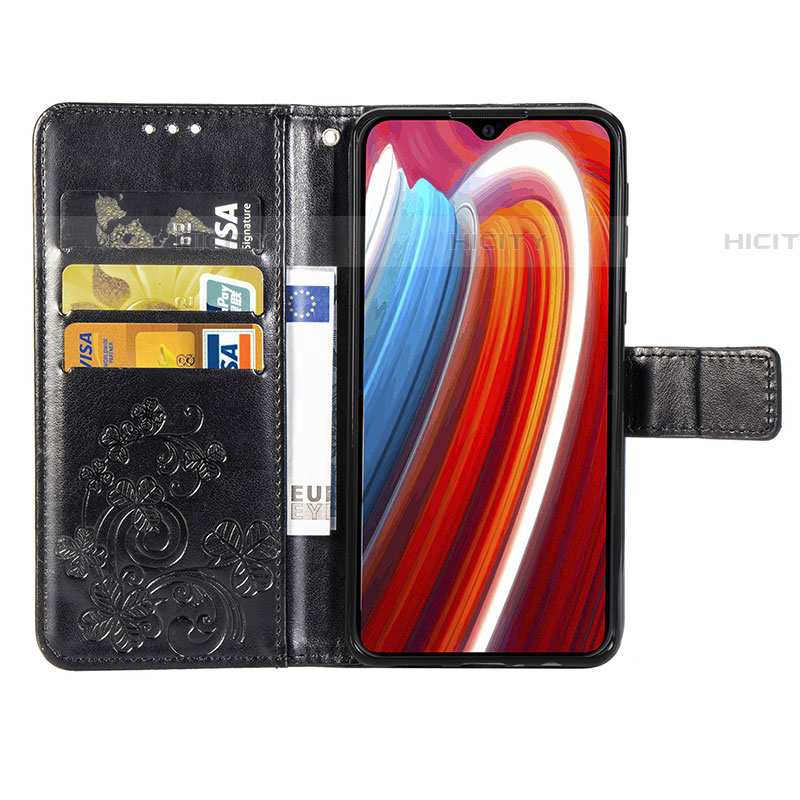 Handytasche Stand Schutzhülle Flip Leder Hülle Blumen für Samsung Galaxy A21 European