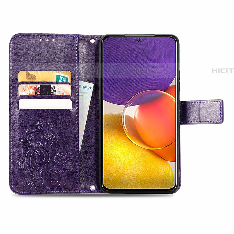 Handytasche Stand Schutzhülle Flip Leder Hülle Blumen für Samsung Galaxy A25 5G