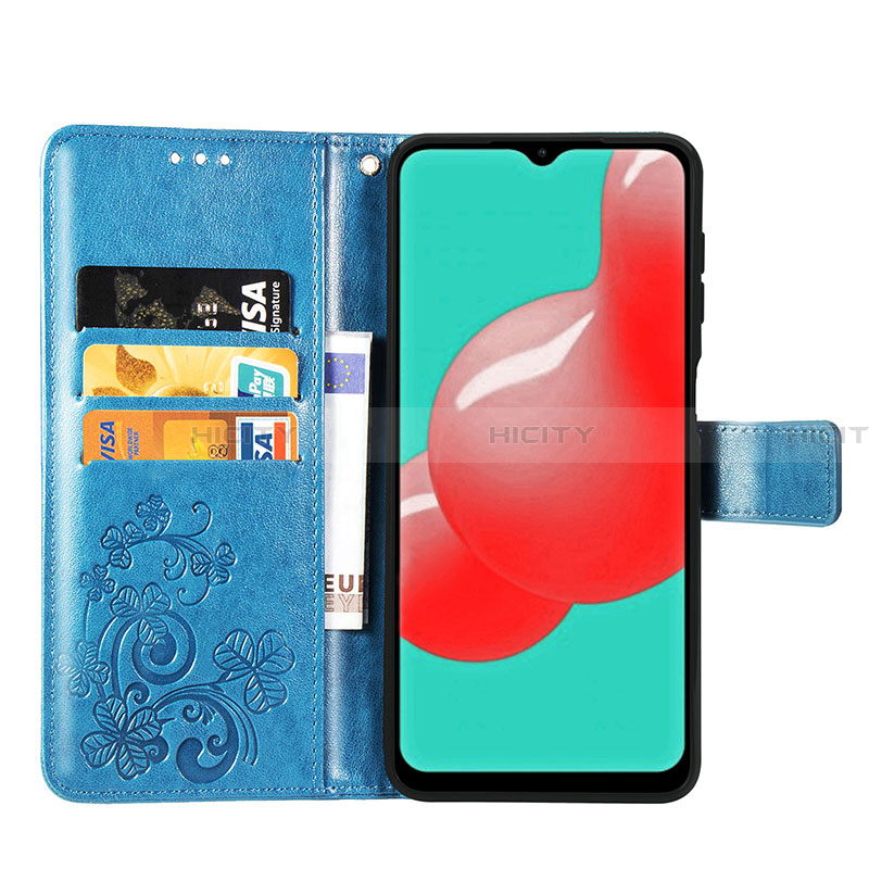 Handytasche Stand Schutzhülle Flip Leder Hülle Blumen für Samsung Galaxy A32 4G