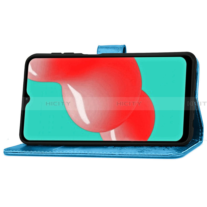 Handytasche Stand Schutzhülle Flip Leder Hülle Blumen für Samsung Galaxy A32 4G groß