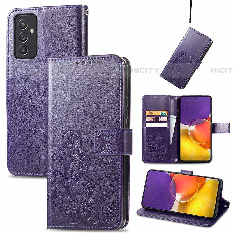 Handytasche Stand Schutzhülle Flip Leder Hülle Blumen für Samsung Galaxy A34 5G