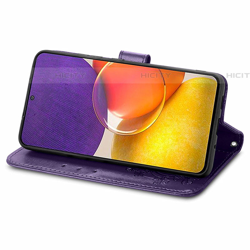 Handytasche Stand Schutzhülle Flip Leder Hülle Blumen für Samsung Galaxy A34 5G