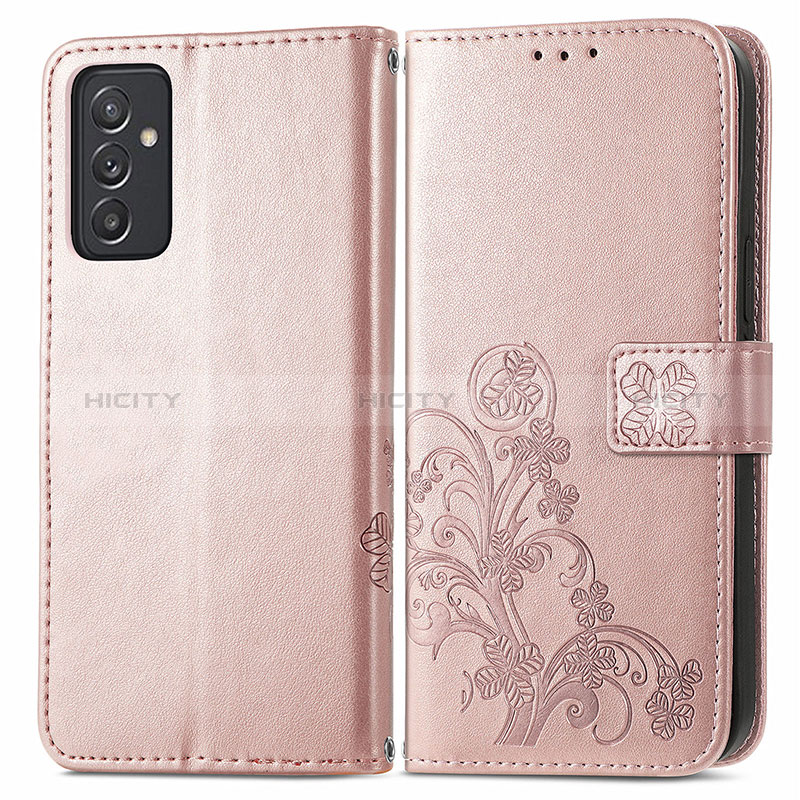 Handytasche Stand Schutzhülle Flip Leder Hülle Blumen für Samsung Galaxy A35 5G groß