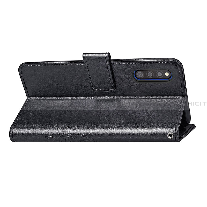 Handytasche Stand Schutzhülle Flip Leder Hülle Blumen für Samsung Galaxy A41 SC-41A groß