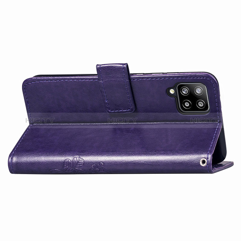 Handytasche Stand Schutzhülle Flip Leder Hülle Blumen für Samsung Galaxy A42 5G