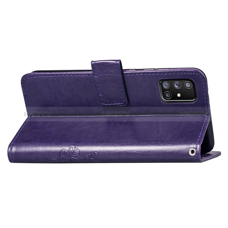 Handytasche Stand Schutzhülle Flip Leder Hülle Blumen für Samsung Galaxy A71 5G