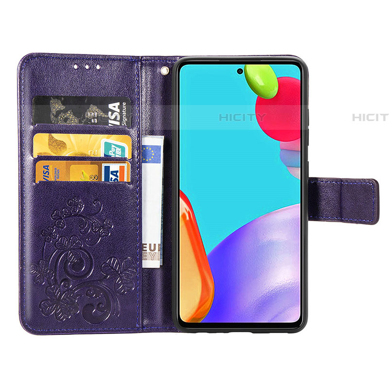 Handytasche Stand Schutzhülle Flip Leder Hülle Blumen für Samsung Galaxy A72 5G