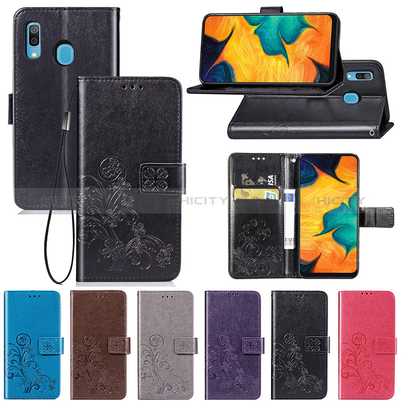 Handytasche Stand Schutzhülle Flip Leder Hülle Blumen für Samsung Galaxy M10S