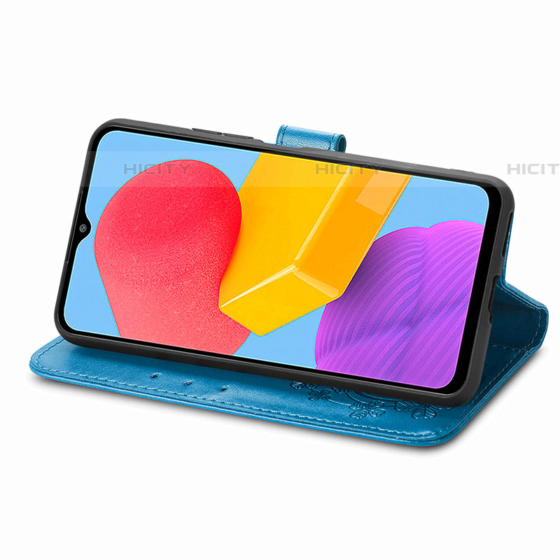 Handytasche Stand Schutzhülle Flip Leder Hülle Blumen für Samsung Galaxy M13 4G